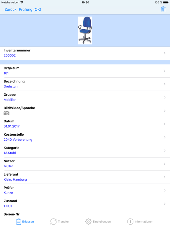 Screenshot #5 pour Inventarisierung mit Barcode