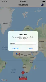 How to cancel & delete travel pins: track where been 3