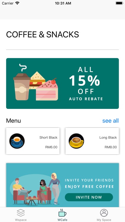 WSPACE Coworking App