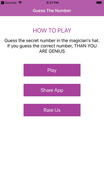 Play - Guess The Number