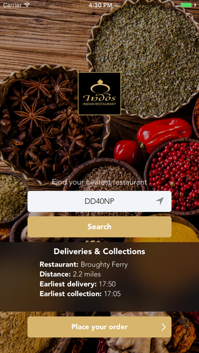 Indos Restaurant Screenshot