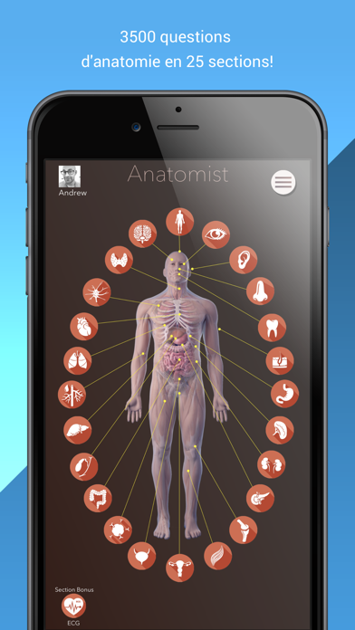 Screenshot #1 pour Anatomist – Anatomie Quiz Jeu