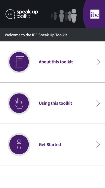 IBE: Speak Up Toolkit
