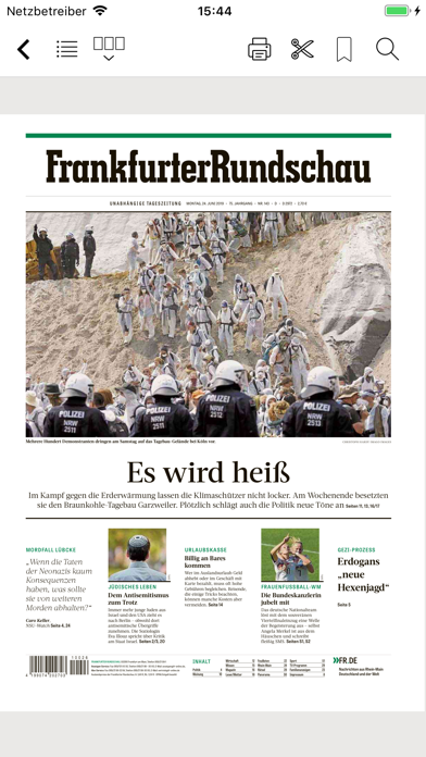 FR Digitale Zeitung Screenshot