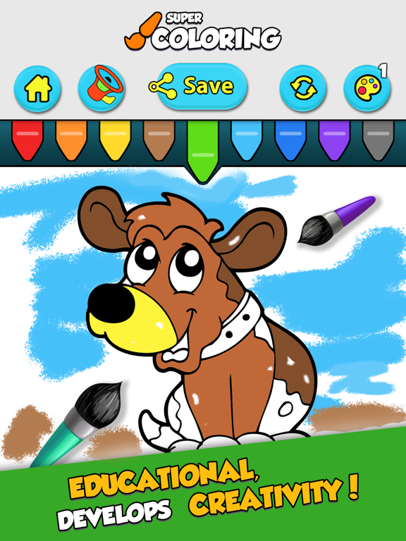 Screenshot #5 pour Jeux de coloriage animaux 3+