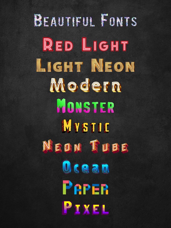 Fonts & Text on Photo - Fonts8 iPad screenshot 5 - Photo & Video app