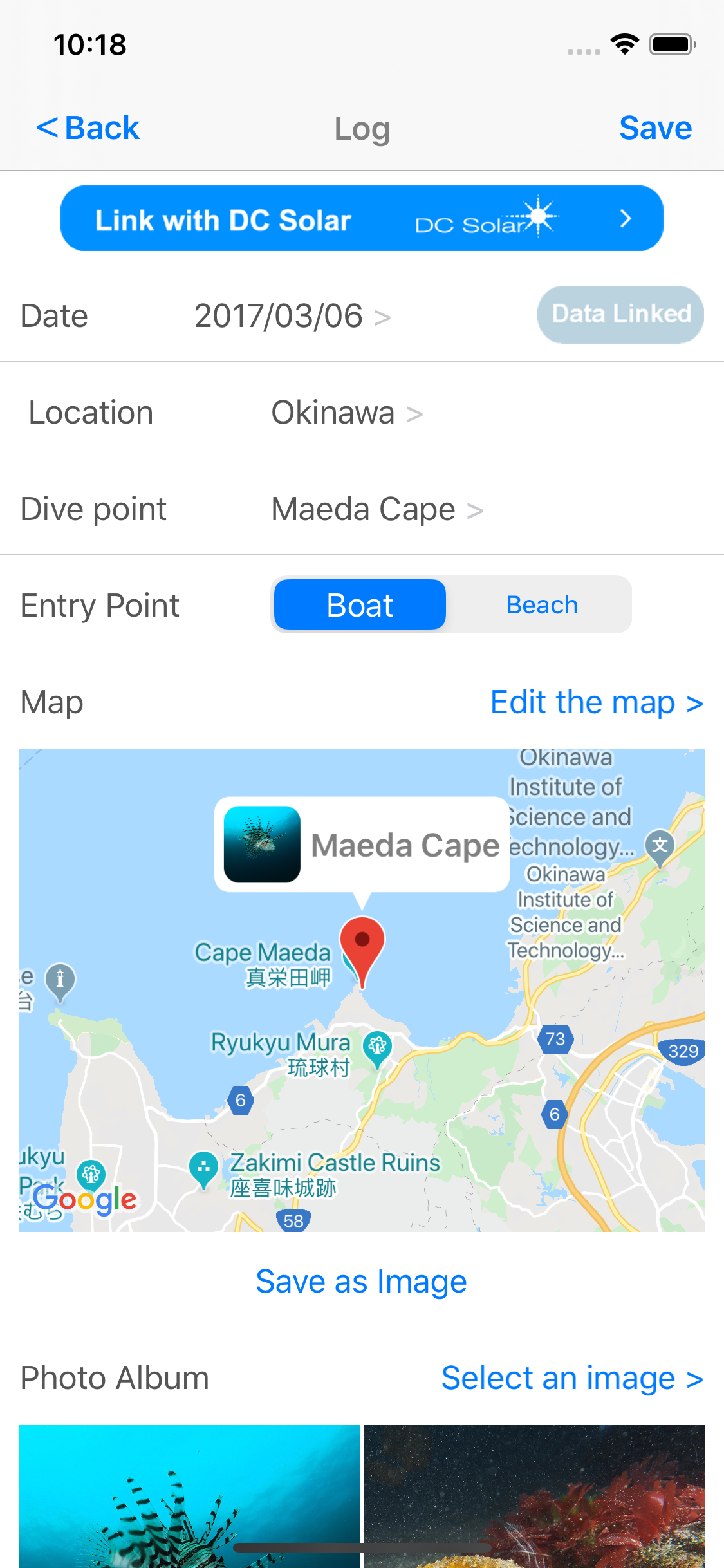 Diving Log screenshot 3