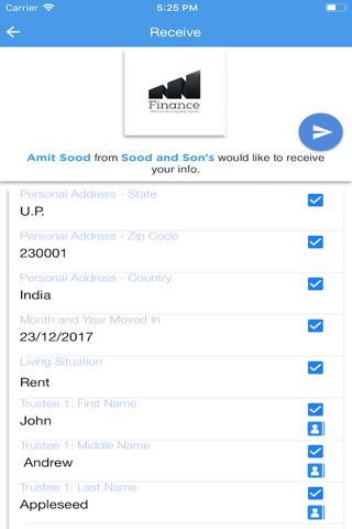 NameDrop 1-Click Form Filling Utilities Share Info