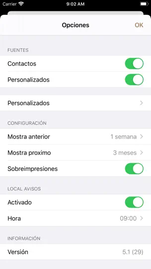 Captura de pantalla de ¡Feliz Cumpleaños! en iPhone 2