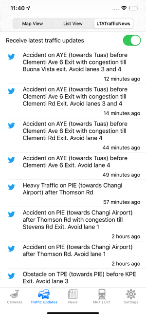 SG Traffic Cameras & Updates(圖7)-速報App