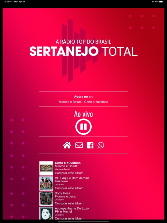 Screenshot #4 pour Rádio Sertanejo Total