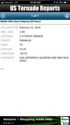 US Weather Tornado Reports screenshot 1