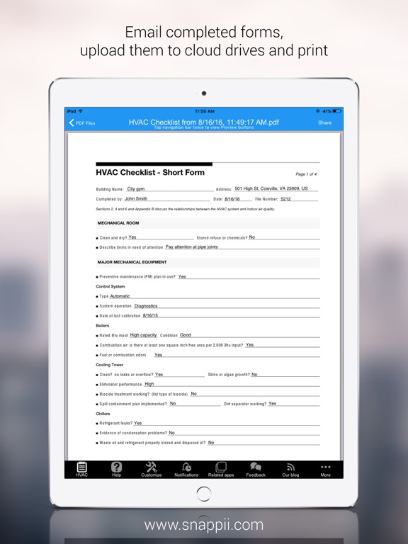 Screenshot #5 pour HVAC Inspection Checklist