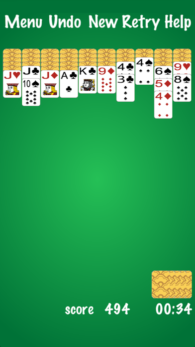 Spider Solitaire pico Screenshot