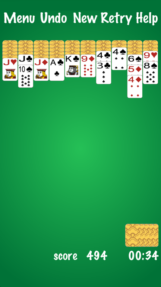 #1. Spider Solitaire pico (iOS) Podle: dotpico Inc.