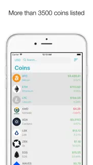 coink - crypto price tracker iphone screenshot 1