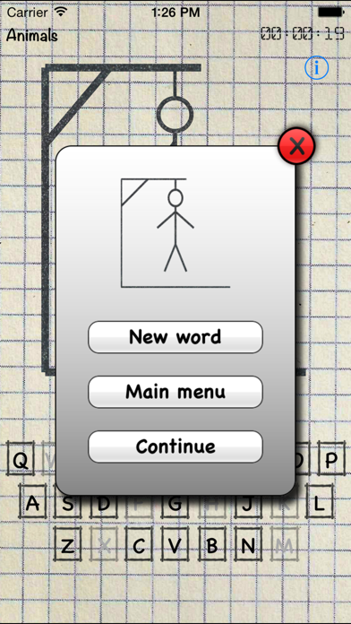 hangman - words game Screenshot