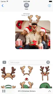elf u christmas stickers iphone screenshot 1