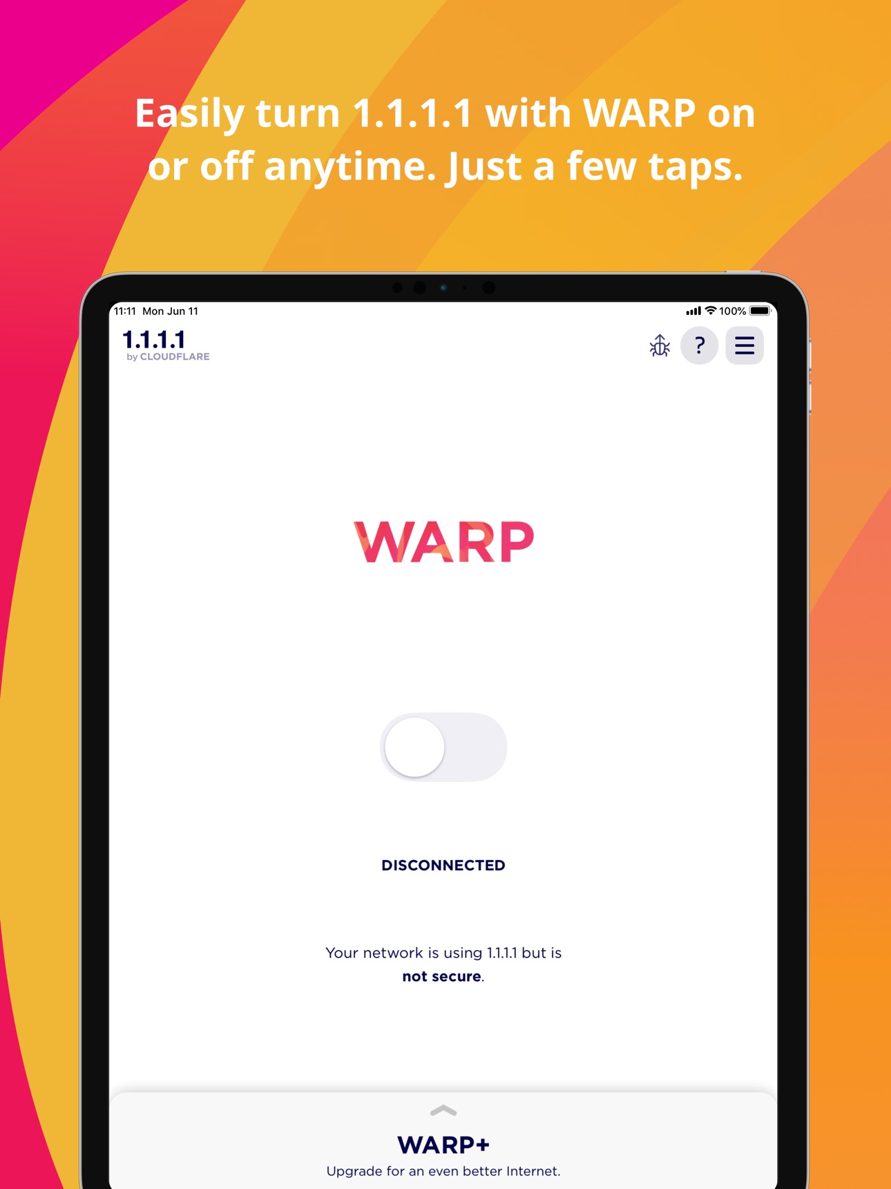 Screenshot 5 of 1.1.1.1: Faster Internet