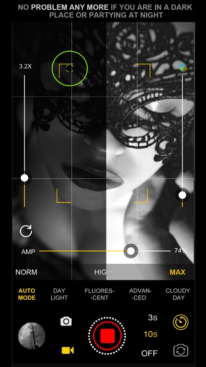 Night Mode Selfie Camera