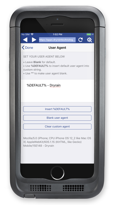 Dryrain Browser Screenshot
