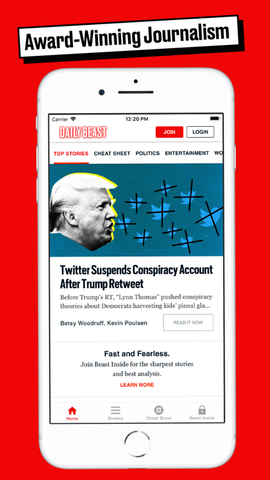 The Daily Beast App Screenshot