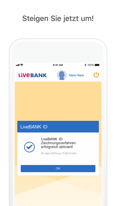 LiveBANK ID Screenshot