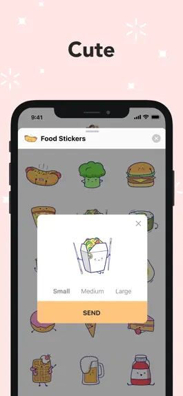 Game screenshot Sweetie-pie Food Stickers apk