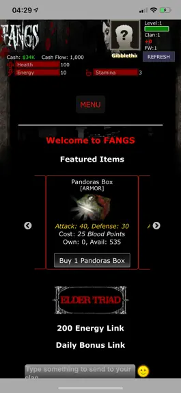 Game screenshot FANGS Vampire Clan mod apk