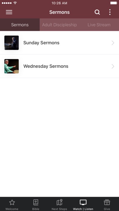 Buck Run Baptist Church Screenshot