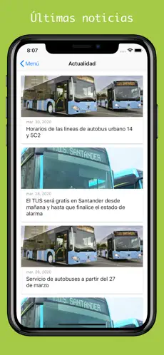 Captura 6 TUS - Autobuses de Santander iphone