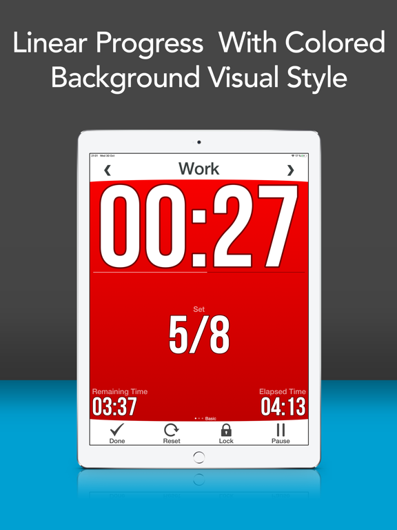 Workout Interval Timer Lite iPad screenshot 9 - Health & Fitness app