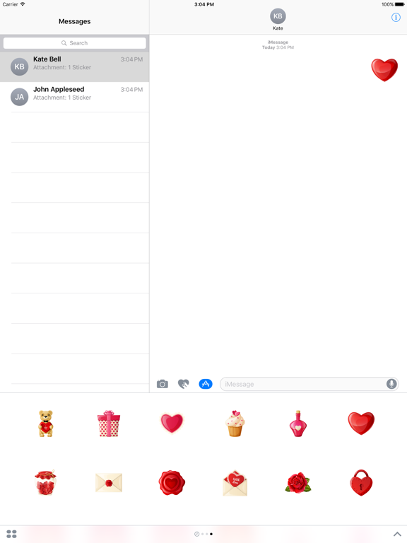 Screenshot #4 pour Love - Stickers