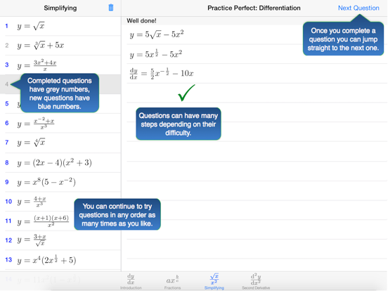 Screenshot #5 pour Practice Differentiation 1