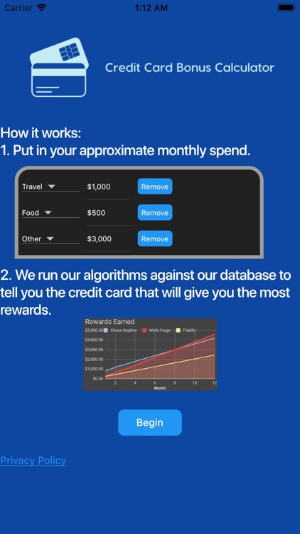 Credit Card Rewards Calculator