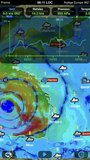 Capture d'écran de Weather4D Lite sur iPhone 4