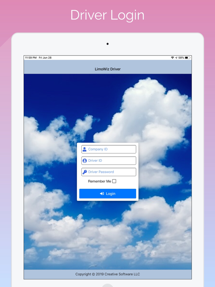 LimoWiz Driver App LWD