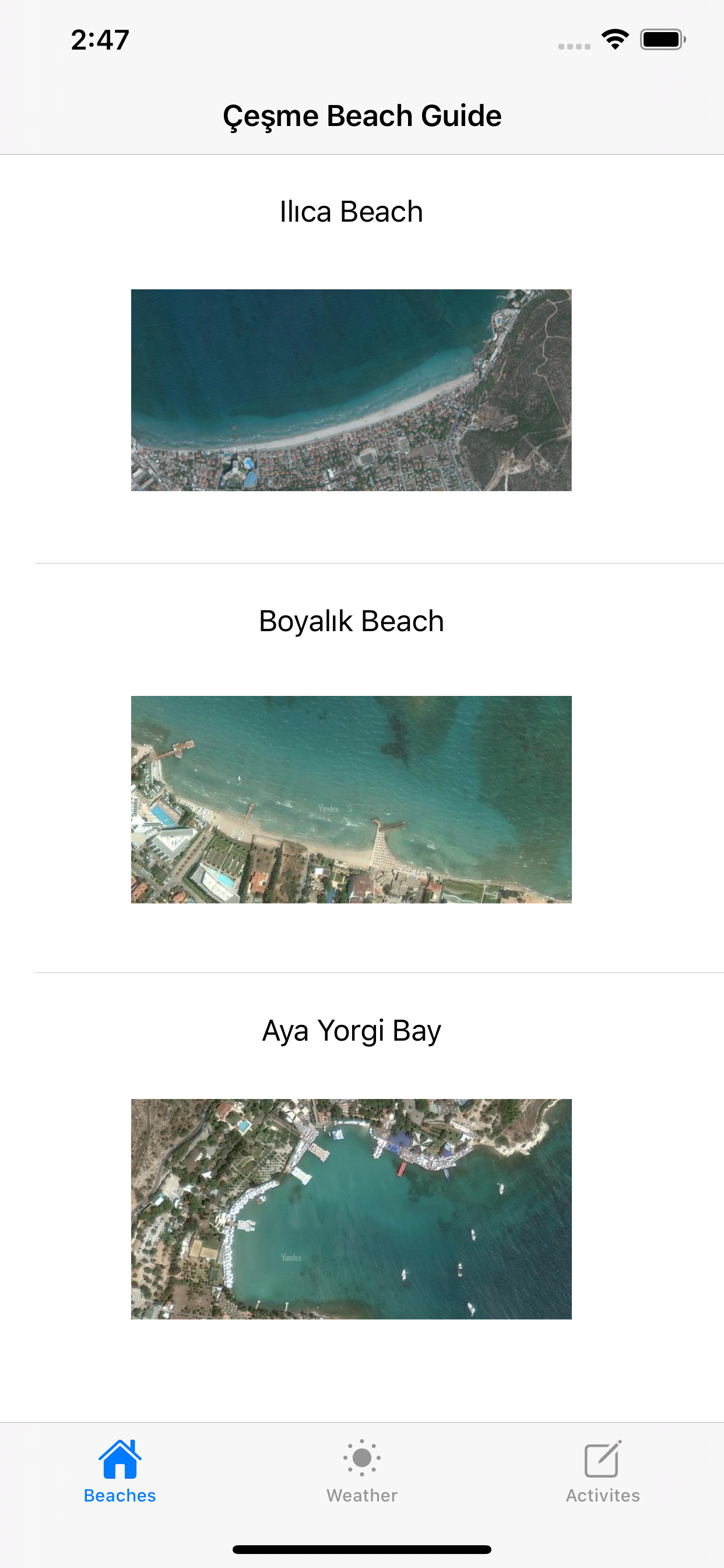 Çeşme Beach Guide