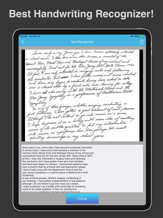 Handwriting To Text Recognizer on the App Store