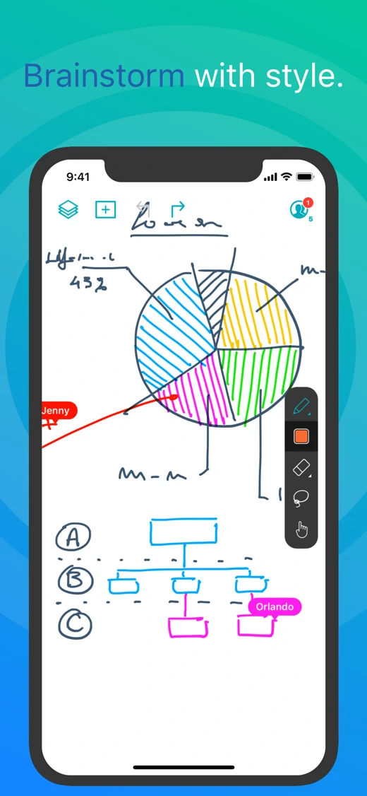 Inko › Whiteboard: Draw+Pencil screenshot 2