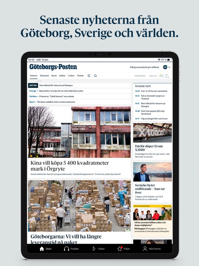 Göteborgs-Posten on the App Store