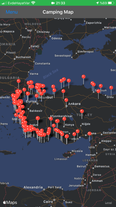 Motorhome Parking in Turkey Screenshot