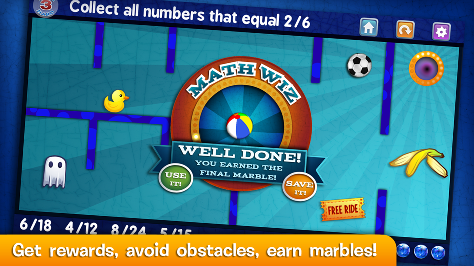 #5. Marble Math (iOS) 由: Artgig Studio