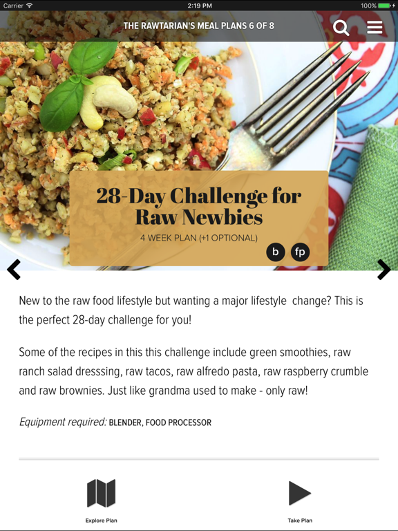 Screenshot #6 pour Rawtarian's Raw Meal Plans