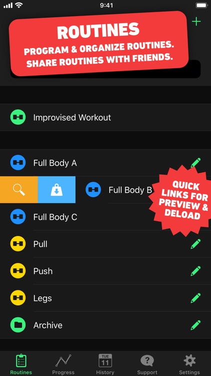 HeavySet - Gym Log