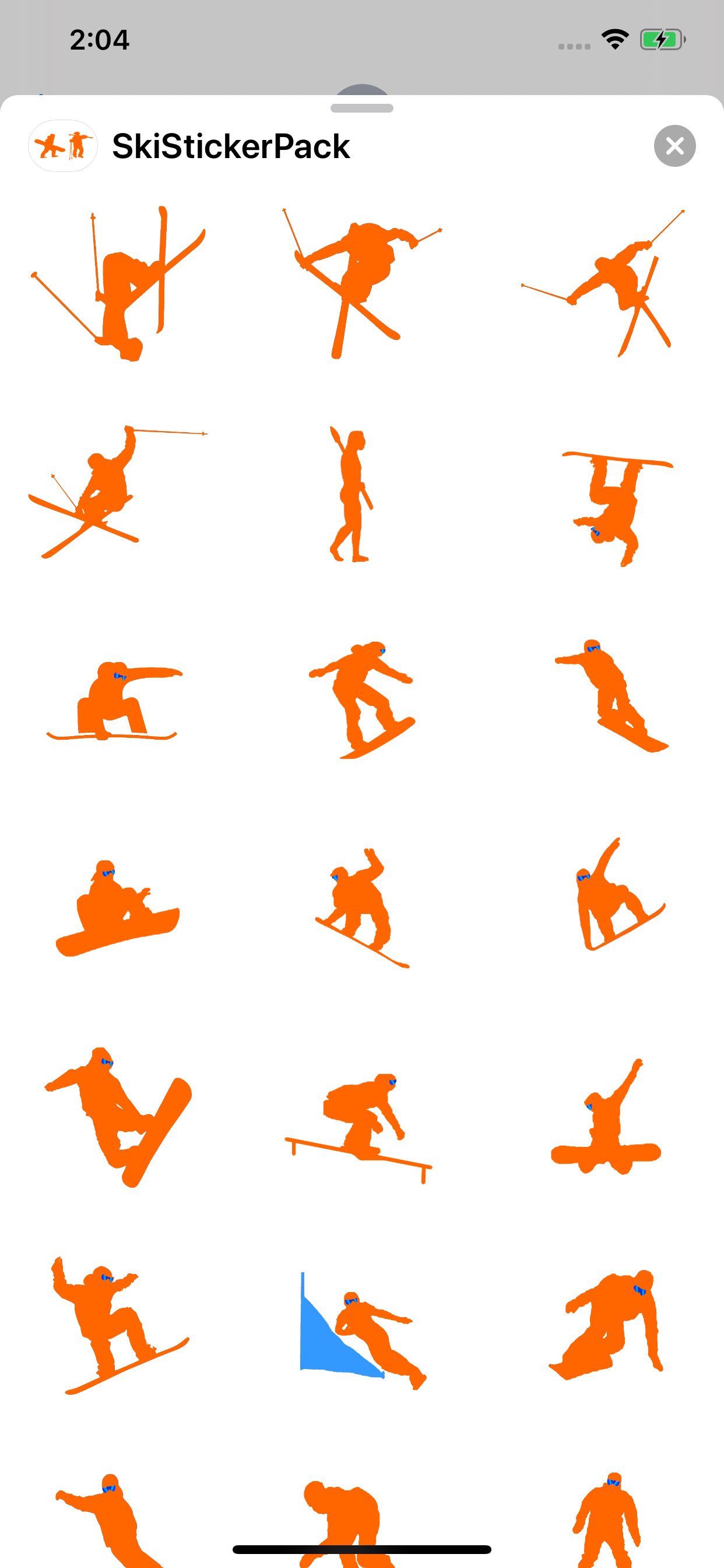 Ski Stickers screenshot 3