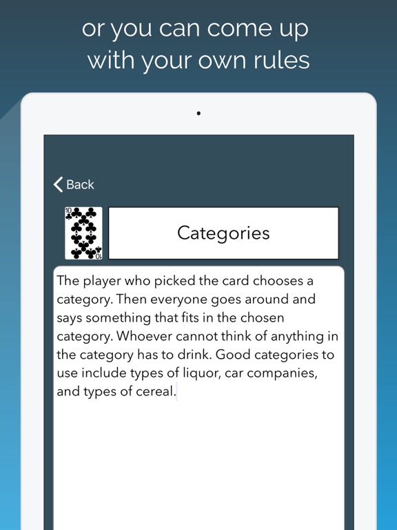 Waterfall - The Drinking Game iPad screenshot 4 - Entertainment app