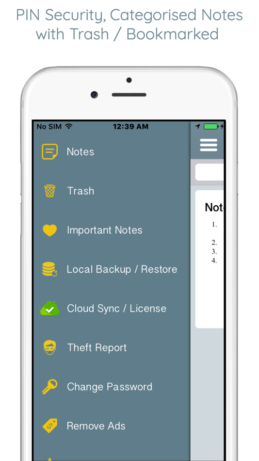 #6. Notepad - An Organised Notes (iOS) Podle: Parth Pandya