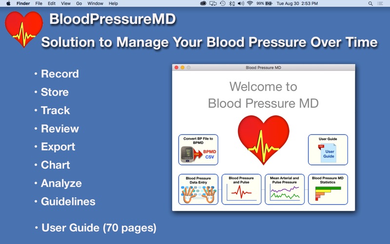 Screenshot #1 pour BloodPressureMD: Heart Health