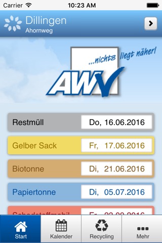 AWV-Nordschwaben Abfall-Appのおすすめ画像1